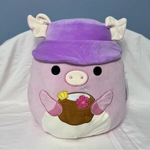 Squishmallows Peter Pig With Bucket Hat Squish 16 Inch